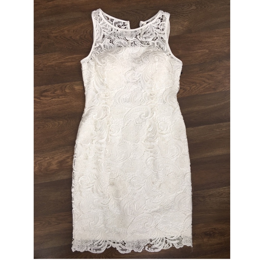 Adrianna Papell White Dress